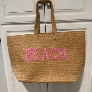 Straw BEACH bag NWOT